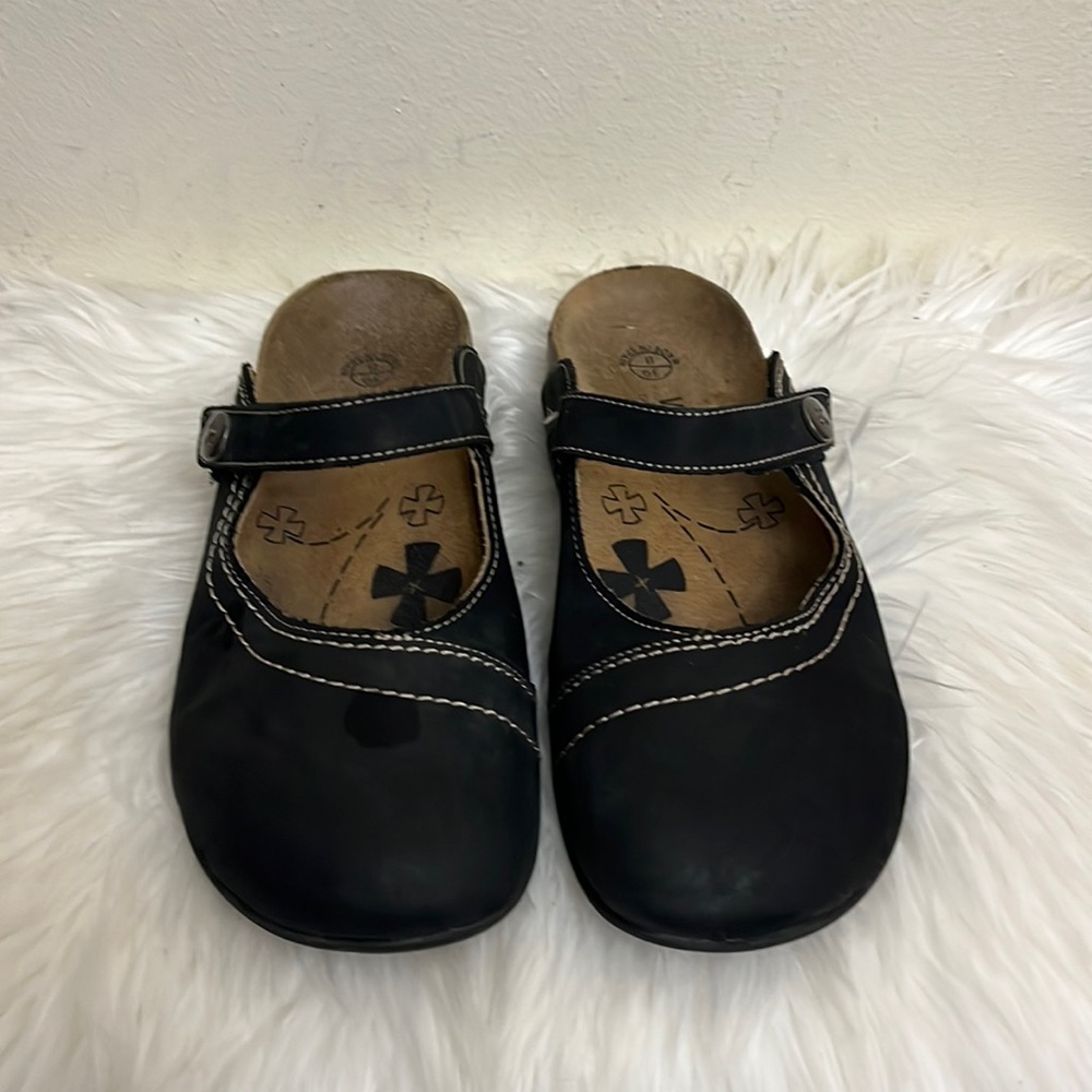 Dr. Weil Womens Orthaheel Tech Black Mules Clogs Mary Janes Size 8/39 Slip On